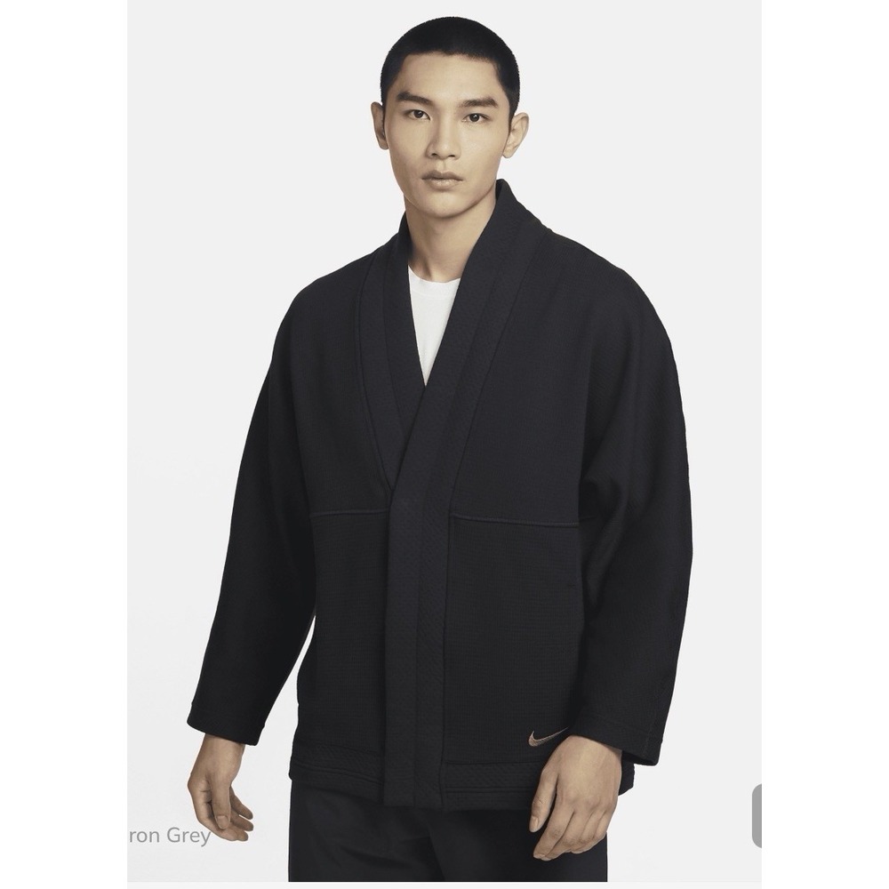 Nike Yoga Therma-Fit Fleece Top Jacket DQ6693-410 Sz: Large Black - Picture 8 of 11